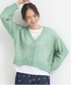 SHOO・LA・RUE / シューラルー カーディガン・ボレロ | 【2点セット】ラメメッシュニットカーディガン＋ロンTセット