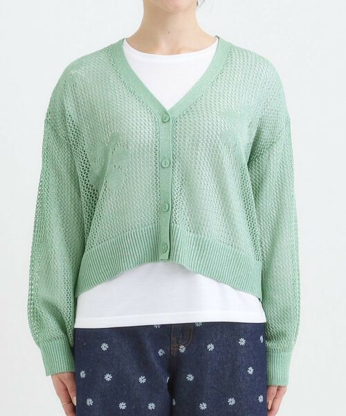 SHOO・LA・RUE / シューラルー カーディガン・ボレロ | 【2点セット】ラメメッシュニットカーディガン＋ロンTセット | 詳細17