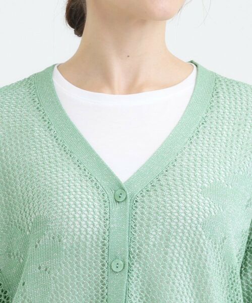 SHOO・LA・RUE / シューラルー カーディガン・ボレロ | 【2点セット】ラメメッシュニットカーディガン＋ロンTセット | 詳細20