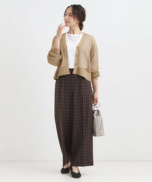 SHOO・LA・RUE / シューラルー カーディガン・ボレロ | 【2点セット】ラメメッシュニットカーディガン＋ロンTセット | 詳細7