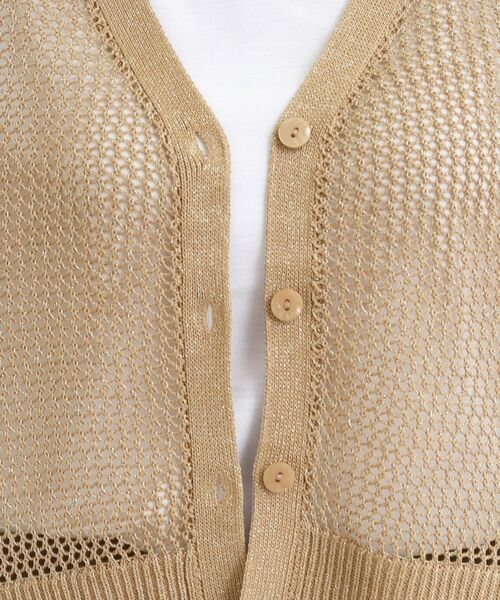 SHOO・LA・RUE / シューラルー カーディガン・ボレロ | 【2点セット】ラメメッシュニットカーディガン＋ロンTセット | 詳細8