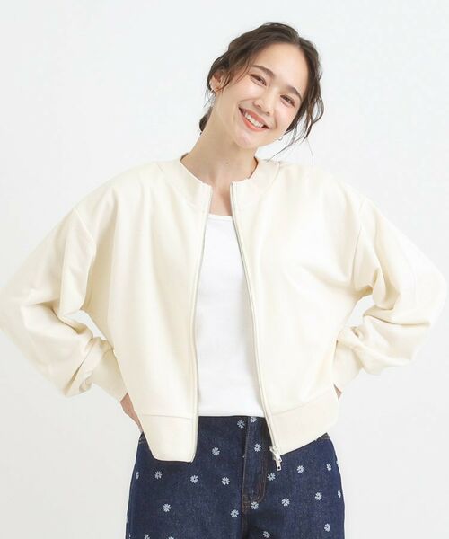 SHOO・LA・RUE / シューラルー カーディガン・ボレロ | 【前後2WAY】ボートネックダブルジップカーディガン | 詳細1