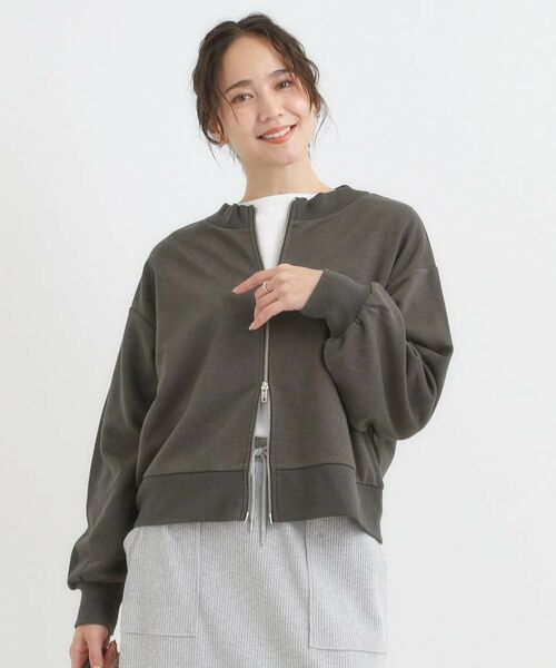 SHOO・LA・RUE / シューラルー カーディガン・ボレロ | 【前後2WAY】ボートネックダブルジップカーディガン | 詳細15