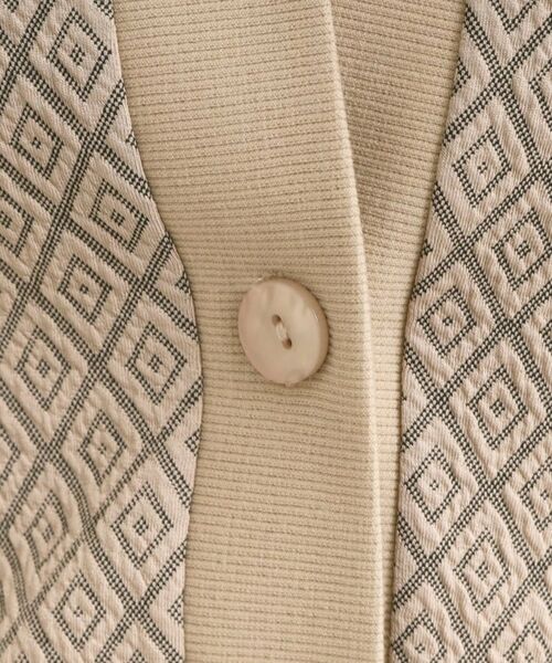 SHOO・LA・RUE / シューラルー カーディガン・ボレロ | 【前後2WAY】幾何学柄 ふくれジャカードカーディガン | 詳細21