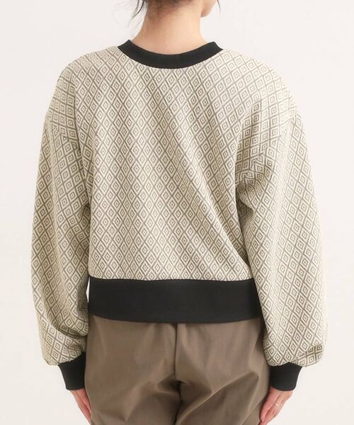 SHOO・LA・RUE / シューラルー カーディガン・ボレロ | 【前後2WAY】幾何学柄 ふくれジャカードカーディガン | 詳細24