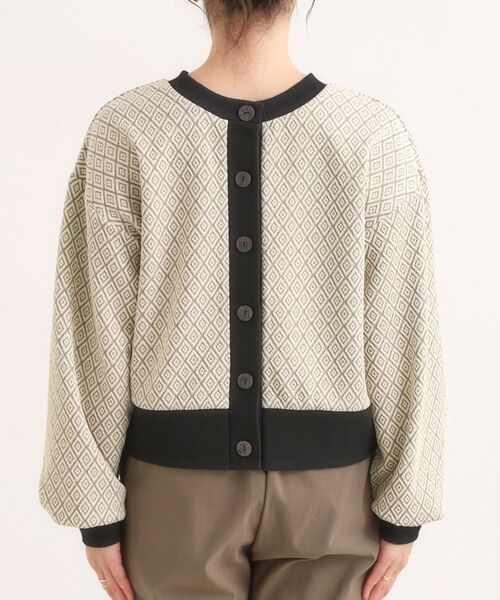 SHOO・LA・RUE / シューラルー カーディガン・ボレロ | 【前後2WAY】幾何学柄 ふくれジャカードカーディガン | 詳細29