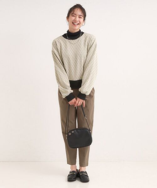 SHOO・LA・RUE / シューラルー カーディガン・ボレロ | 【前後2WAY】幾何学柄 ふくれジャカードカーディガン | 詳細6