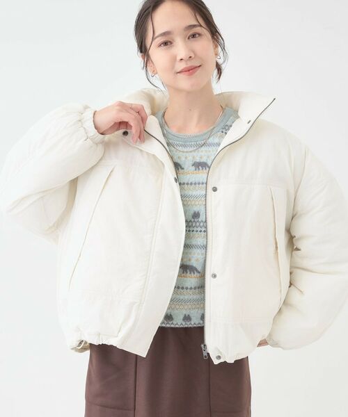 SHOO・LA・RUE / シューラルー その他アウター | 【撥水/あったか】たっぷり着られる 中綿モンスターショートコート | 詳細1