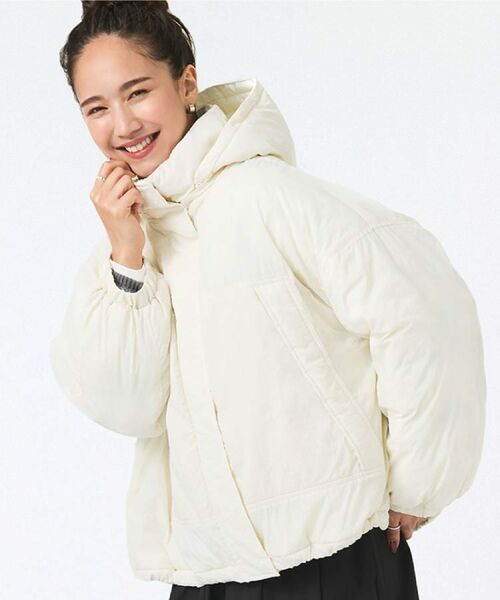 SHOO・LA・RUE / シューラルー その他アウター | 【撥水/あったか】たっぷり着られる 中綿モンスターショートコート | 詳細30