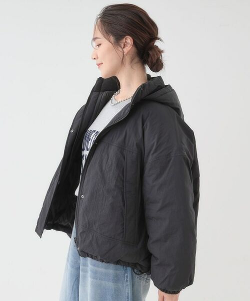 SHOO・LA・RUE / シューラルー その他アウター | 【撥水/あったか】たっぷり着られる 中綿モンスターショートコート | 詳細5