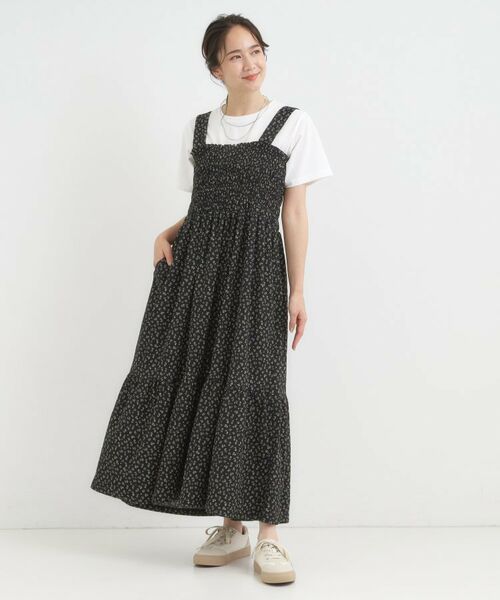 SHOO・LA・RUE / シューラルー ロング・マキシ丈ワンピース | 【2WAY】肩紐が取り外しできる シャーリングワンピース | 詳細10