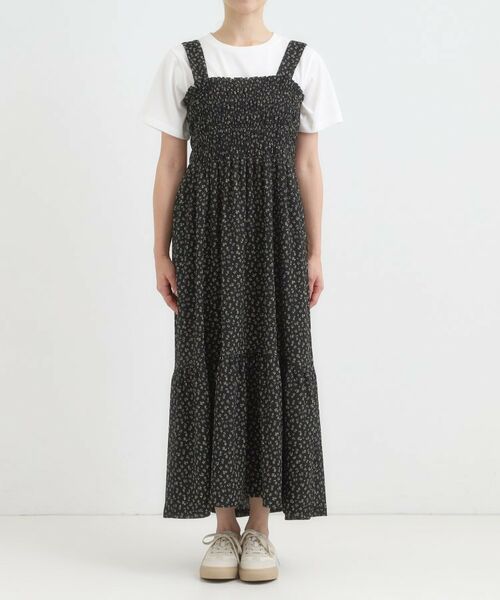 SHOO・LA・RUE / シューラルー ロング・マキシ丈ワンピース | 【2WAY】肩紐が取り外しできる シャーリングワンピース | 詳細15