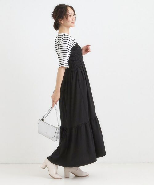 SHOO・LA・RUE / シューラルー ロング・マキシ丈ワンピース | 【2WAY】肩紐が取り外しできる シャーリングワンピース | 詳細5