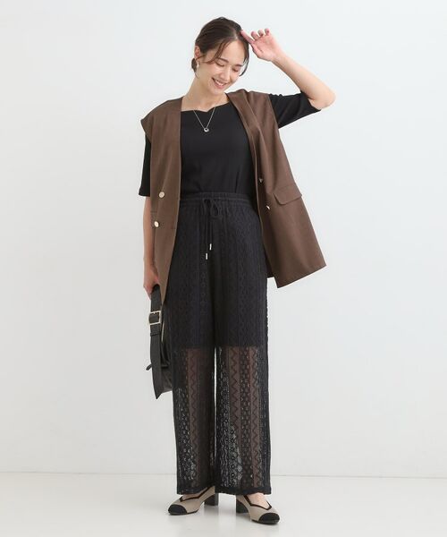 SHOO・LA・RUE / シューラルー パンツ | 【セットアップ可】クラフトレースイージーパンツ | 詳細3