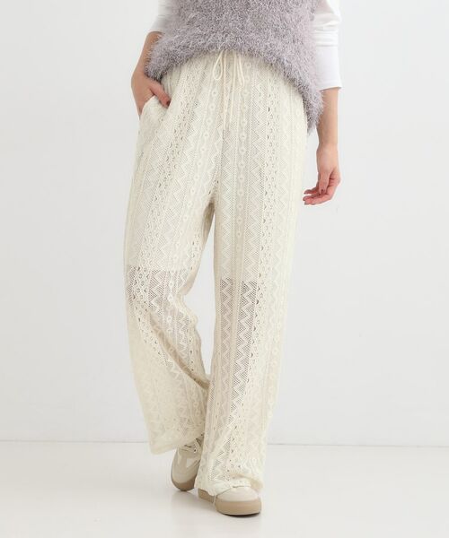 SHOO・LA・RUE / シューラルー パンツ | 【セットアップ可】クラフトレースイージーパンツ | 詳細5