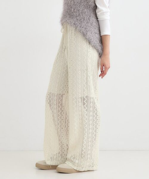 SHOO・LA・RUE / シューラルー パンツ | 【セットアップ可】クラフトレースイージーパンツ | 詳細6