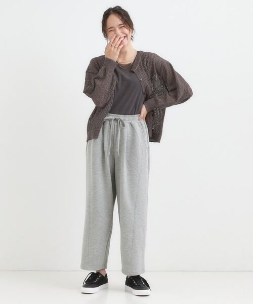 SHOO・LA・RUE / シューラルー パンツ | ダンボールスウェットカーブパンツ | 詳細3