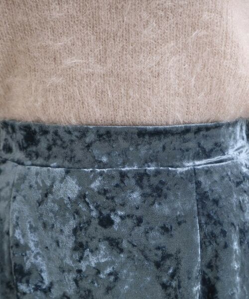 SHOO・LA・RUE / シューラルー ロング・マキシ丈スカート | 【S-LL】光沢感が華やかに ベロア調ナロースカート | 詳細16