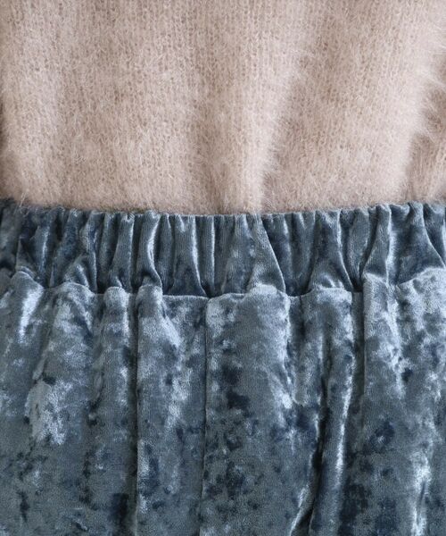 SHOO・LA・RUE / シューラルー ロング・マキシ丈スカート | 【S-LL】光沢感が華やかに ベロア調ナロースカート | 詳細17