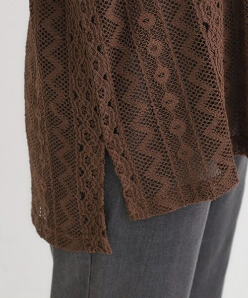 SHOO・LA・RUE / シューラルー シャツ・ブラウス | 【セットアップ可】レース使いが美しい バンドカラーシャツ | 詳細18