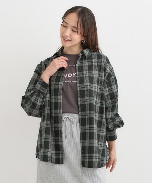 SHOO・LA・RUE / シューラルー シャツ・ブラウス | 【着丈選べる】オーバーサイズのチェックシャツ | 詳細1