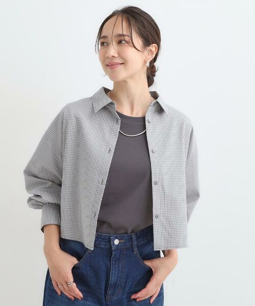 SHOO・LA・RUE / シューラルー シャツ・ブラウス | 【着丈選べる】オーバーサイズのチェックシャツ | 詳細11