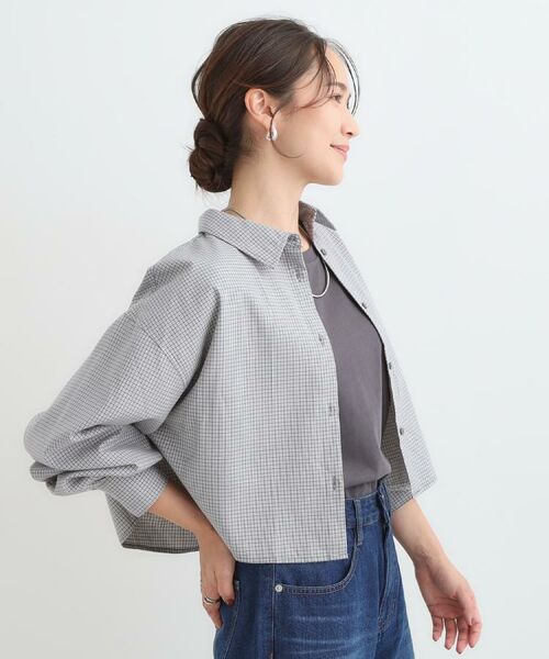 SHOO・LA・RUE / シューラルー シャツ・ブラウス | 【着丈選べる】オーバーサイズのチェックシャツ | 詳細12