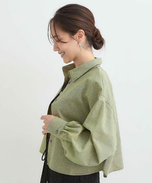 SHOO・LA・RUE / シューラルー シャツ・ブラウス | 【着丈選べる】オーバーサイズのチェックシャツ | 詳細19