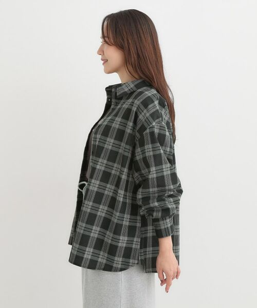 SHOO・LA・RUE / シューラルー シャツ・ブラウス | 【着丈選べる】オーバーサイズのチェックシャツ | 詳細2