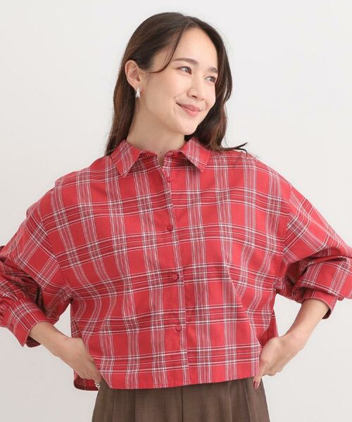SHOO・LA・RUE / シューラルー シャツ・ブラウス | 【着丈選べる】オーバーサイズのチェックシャツ | 詳細25