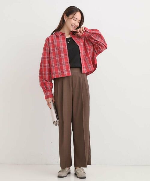 SHOO・LA・RUE / シューラルー シャツ・ブラウス | 【着丈選べる】オーバーサイズのチェックシャツ | 詳細27