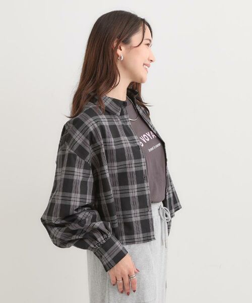 SHOO・LA・RUE / シューラルー シャツ・ブラウス | 【着丈選べる】オーバーサイズのチェックシャツ | 詳細5