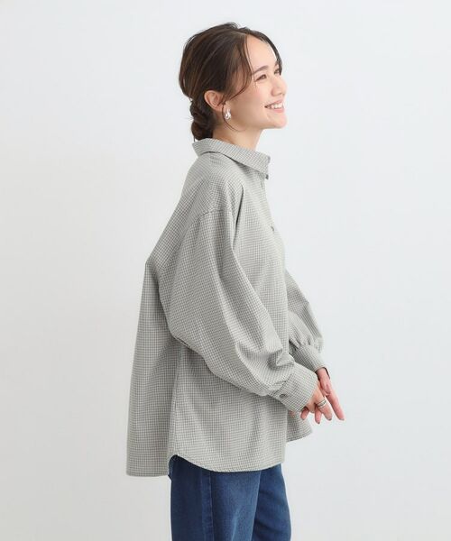 SHOO・LA・RUE / シューラルー シャツ・ブラウス | 【着丈選べる】オーバーサイズのチェックシャツ | 詳細9