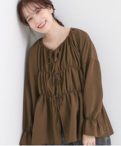 SHOO・LA・RUE / シューラルー シャツ・ブラウス | シャーリングデザインブラウス