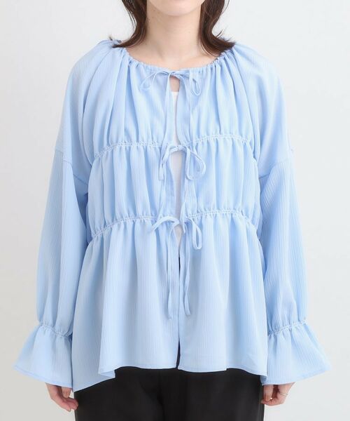SHOO・LA・RUE / シューラルー シャツ・ブラウス | シャーリングデザインブラウス | 詳細12