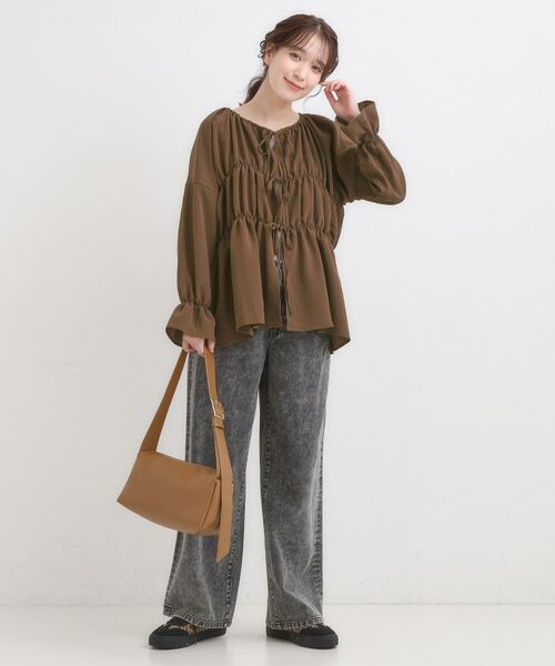 SHOO・LA・RUE / シューラルー シャツ・ブラウス | シャーリングデザインブラウス | 詳細6