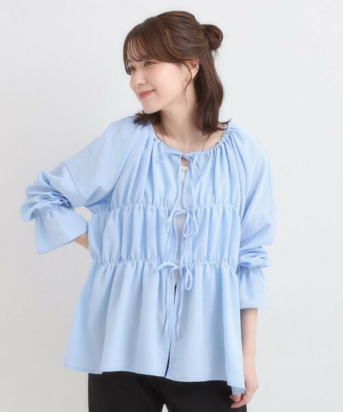 SHOO・LA・RUE / シューラルー シャツ・ブラウス | シャーリングデザインブラウス | 詳細8