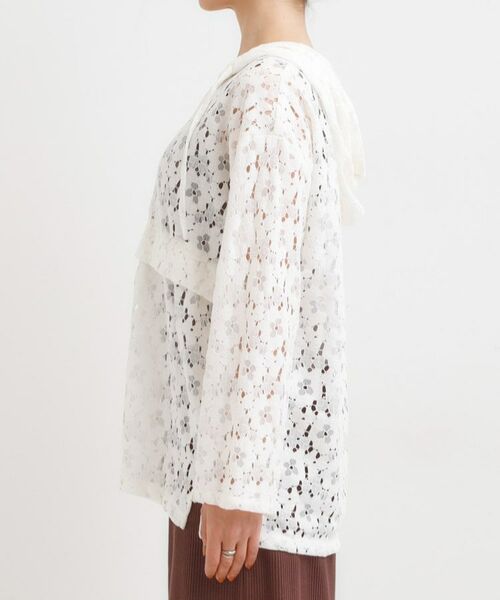 SHOO・LA・RUE / シューラルー シャツ・ブラウス | レースフーディプルオーバー | 詳細10