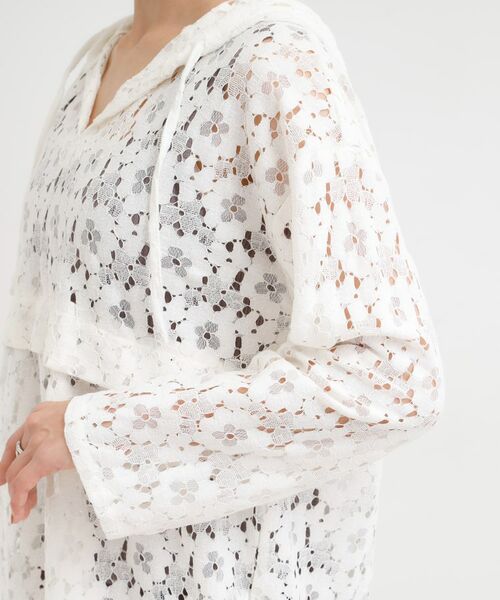 SHOO・LA・RUE / シューラルー シャツ・ブラウス | レースフーディプルオーバー | 詳細13