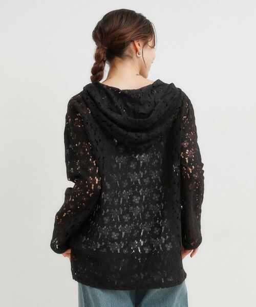 SHOO・LA・RUE / シューラルー シャツ・ブラウス | レースフーディプルオーバー | 詳細2