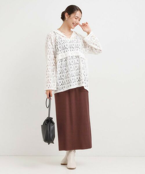 SHOO・LA・RUE / シューラルー シャツ・ブラウス | レースフーディプルオーバー | 詳細7