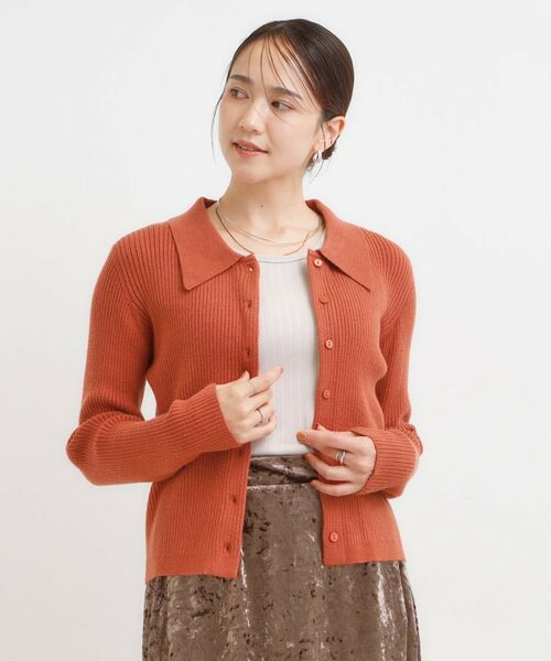 SHOO・LA・RUE / シューラルー ニット・セーター | カジュアルながらも上品な 襟付きリブニット | 詳細13