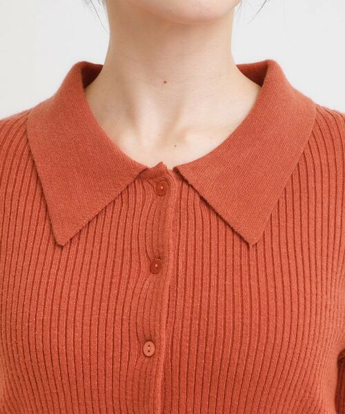 SHOO・LA・RUE / シューラルー ニット・セーター | カジュアルながらも上品な 襟付きリブニット | 詳細20