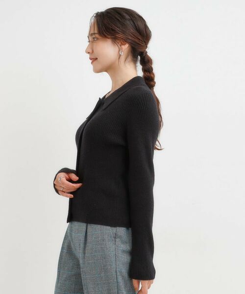 SHOO・LA・RUE / シューラルー ニット・セーター | カジュアルながらも上品な 襟付きリブニット | 詳細6