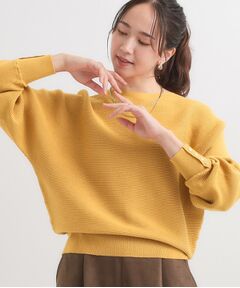 SHOO・LA・RUE / シューラルー ニット・セーター | 【洗濯機可/体型カバー】お袖ボタン リブドルマンニット