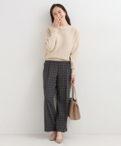 SHOO・LA・RUE / シューラルー ニット・セーター | 【洗濯機可/体型カバー】お袖ボタン リブドルマンニット | 詳細11