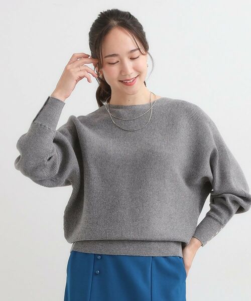 SHOO・LA・RUE / シューラルー ニット・セーター | 【洗濯機可/体型カバー】お袖ボタン リブドルマンニット | 詳細13