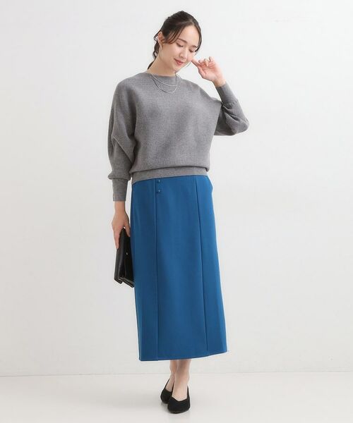 SHOO・LA・RUE / シューラルー ニット・セーター | 【洗濯機可/体型カバー】お袖ボタン リブドルマンニット | 詳細15