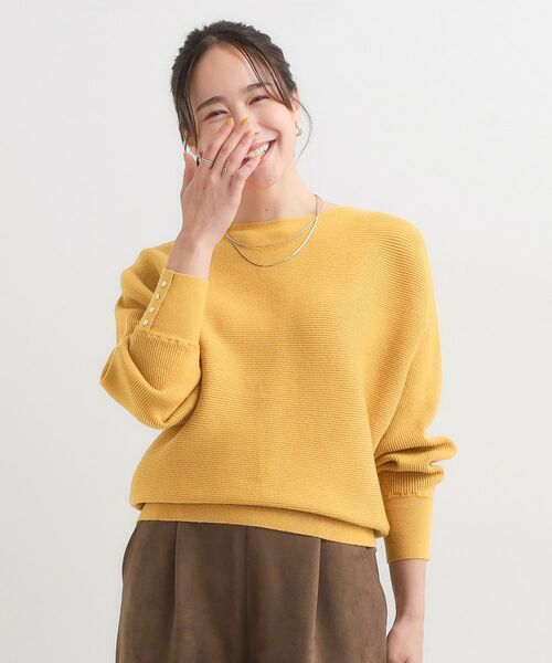 SHOO・LA・RUE / シューラルー ニット・セーター | 【洗濯機可/体型カバー】お袖ボタン リブドルマンニット | 詳細21