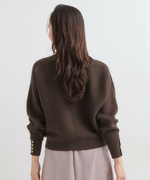 SHOO・LA・RUE / シューラルー ニット・セーター | 【洗濯機可/体型カバー】お袖ボタン リブドルマンニット | 詳細30